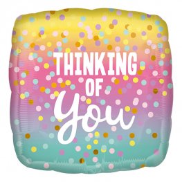 Thinking Of You Dots Helium Filled Foil Balloon