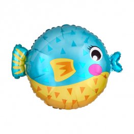Puffer Fish Junior Shape Helium Filled Foil Balloon