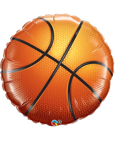 Basketball Helium Filled Foil Balloon
