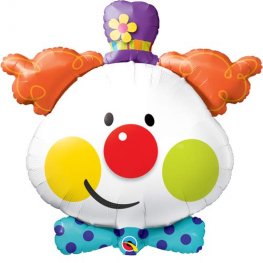 Clown Supershape Helium Filled Foil Balloon