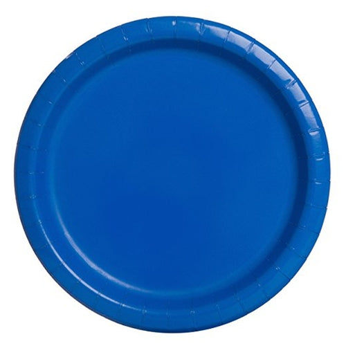 Royal Blue Paper Party Plates x16