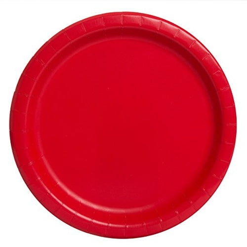 Ruby Red Paper Party Plates x16