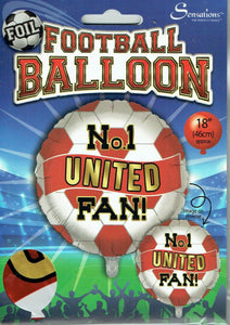 No. 1 United Fan Helium Filled Foil Balloon