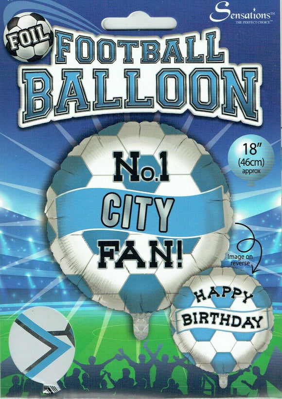 No. 1 City Fan Helium Filled Foil Balloon