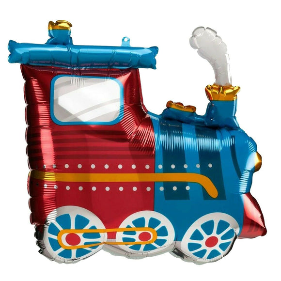 Steam Train Supershape Helium Filled Foil Balloon