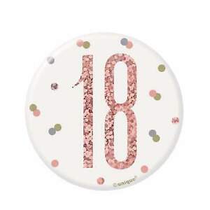 Age 18 Rose Gold Badge