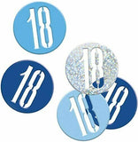 Blue And Silver 18 Metallic Confetti 14g