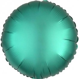 Satin Luxe Jade Circle Shape Helium Filled Foil Balloon