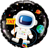 Astronaut 2-Sided Happy Birthday Helium Filled Foil Balloon