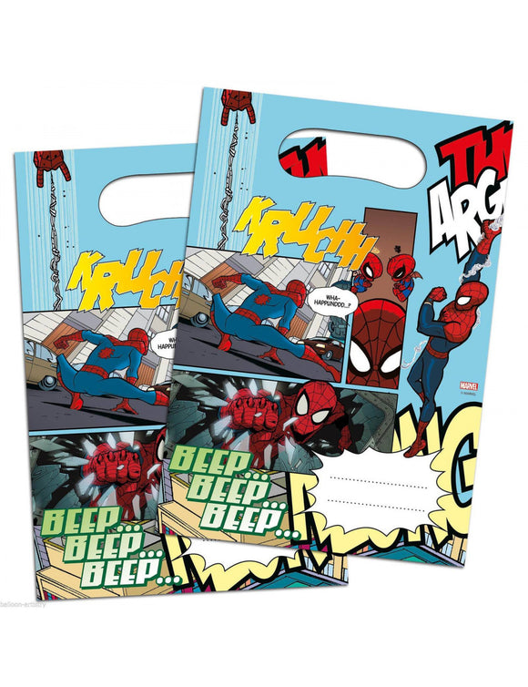 Spiderman Party Loot Bags x6