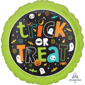 Trick Or Treat Halloween Helium Filled Foil Balloon