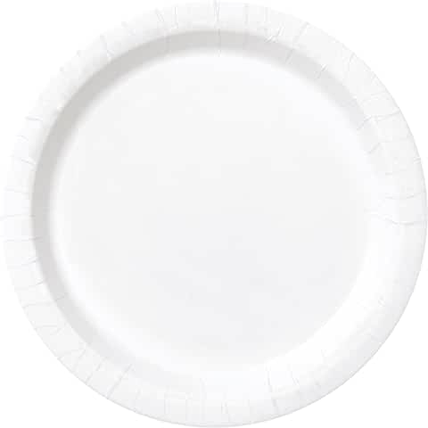 White Paper Party Plates x16