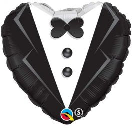 Wedding Tuxedo Helium Filled Foil Balloon