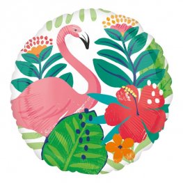 Tropical Flamingo Helium Filled Foil Balloon